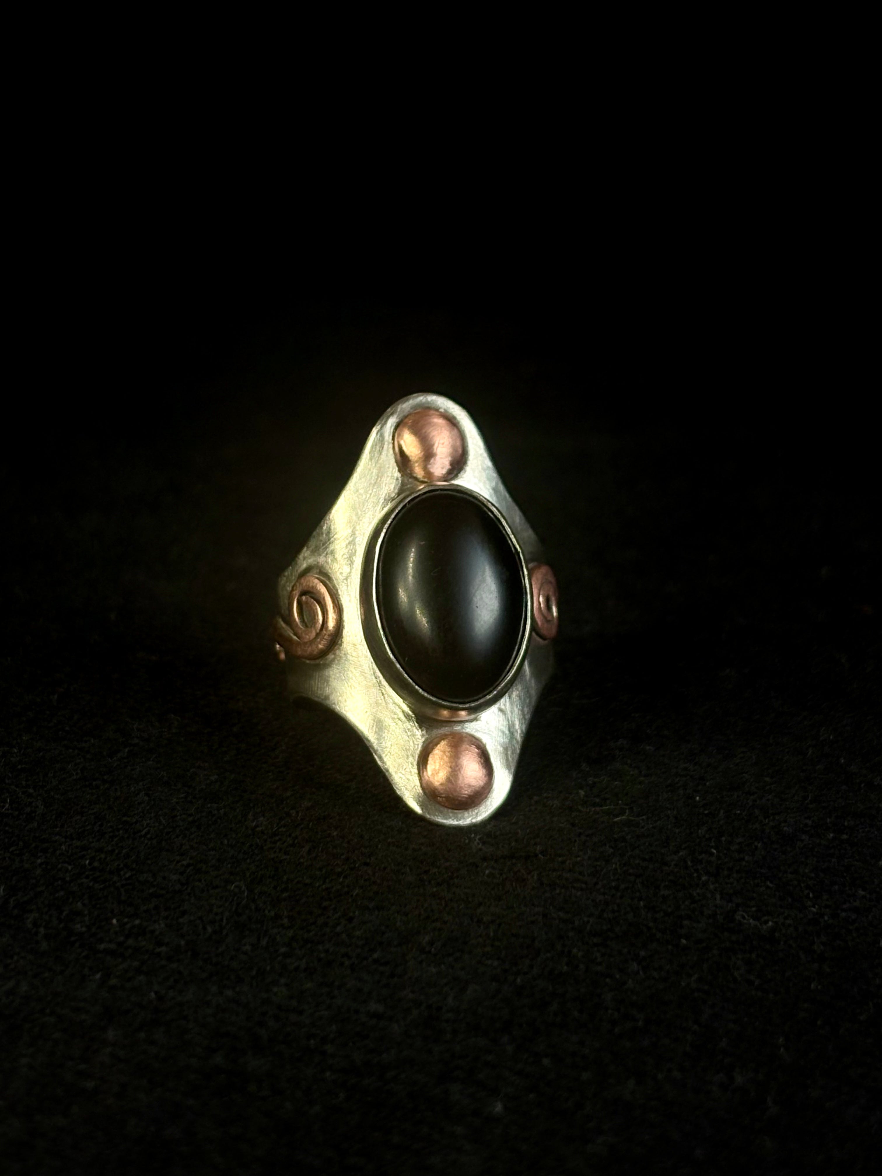 Anillo Obsidiana 🖤